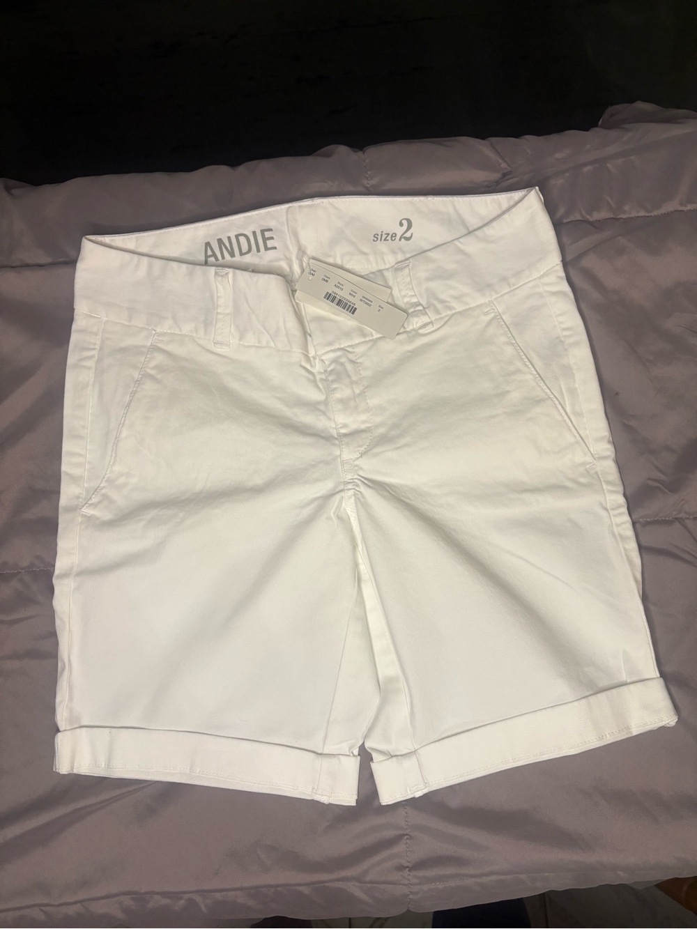 J.Crew Women's White Andie Chino Shorts Size 2 - New With Tags (NWT)